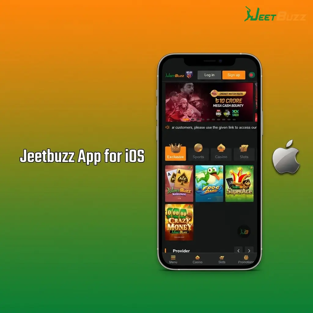 Jeetbuzz iOS app on iPhone and iPad offering fast, responsive and free betting experience for Apple device users