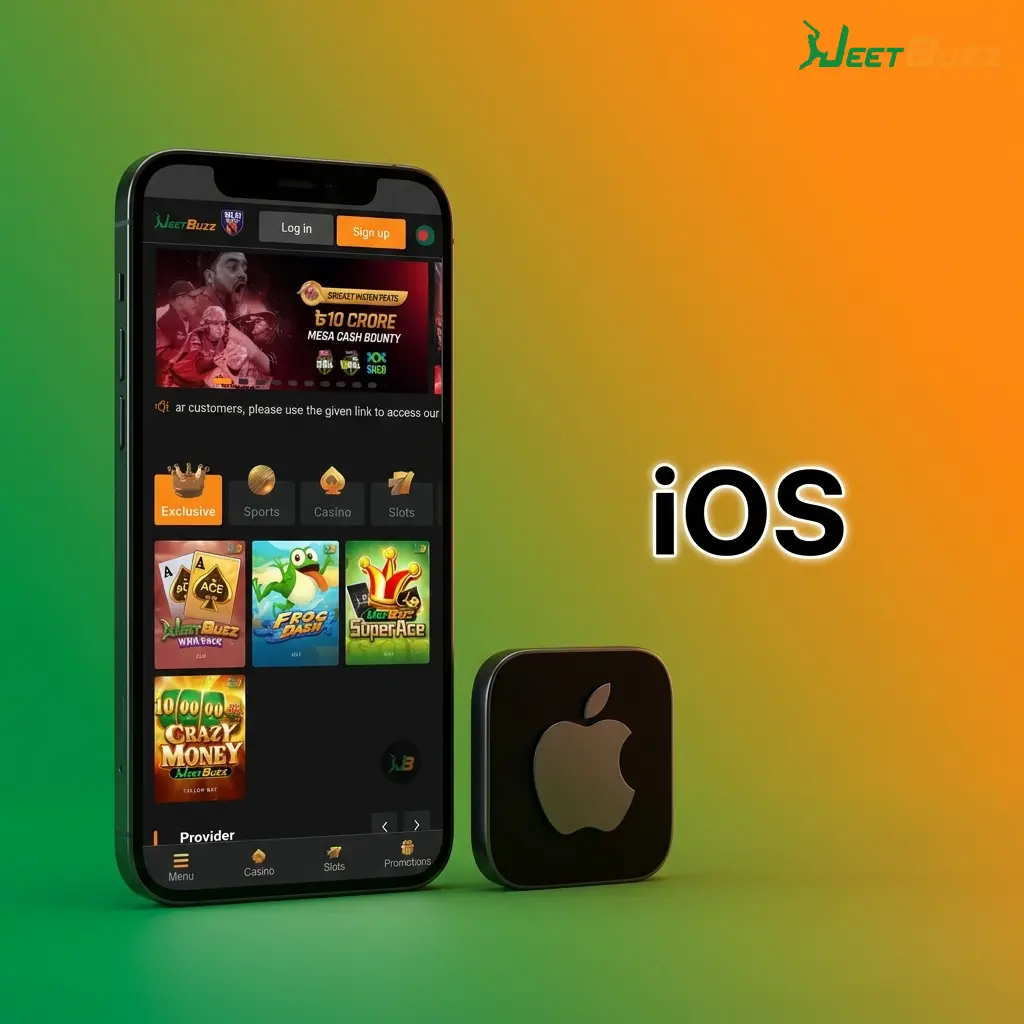 Jeetbuzz iOS app guide for iPhone and iPad using Safari browser to add shortcut to home screen