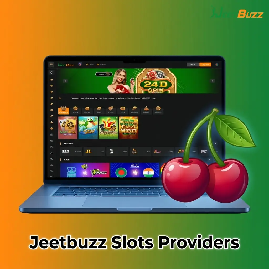 Jeetbuzz slots providers list featuring Pragmatic Play, PG Soft, Jili Games and 10+ certified developers