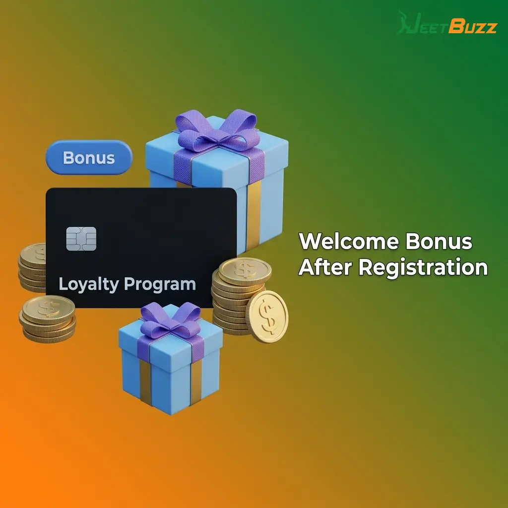 Jeetbuzz welcome bonus package showing free spins, 25% cashback, and 50% sports refund for new players